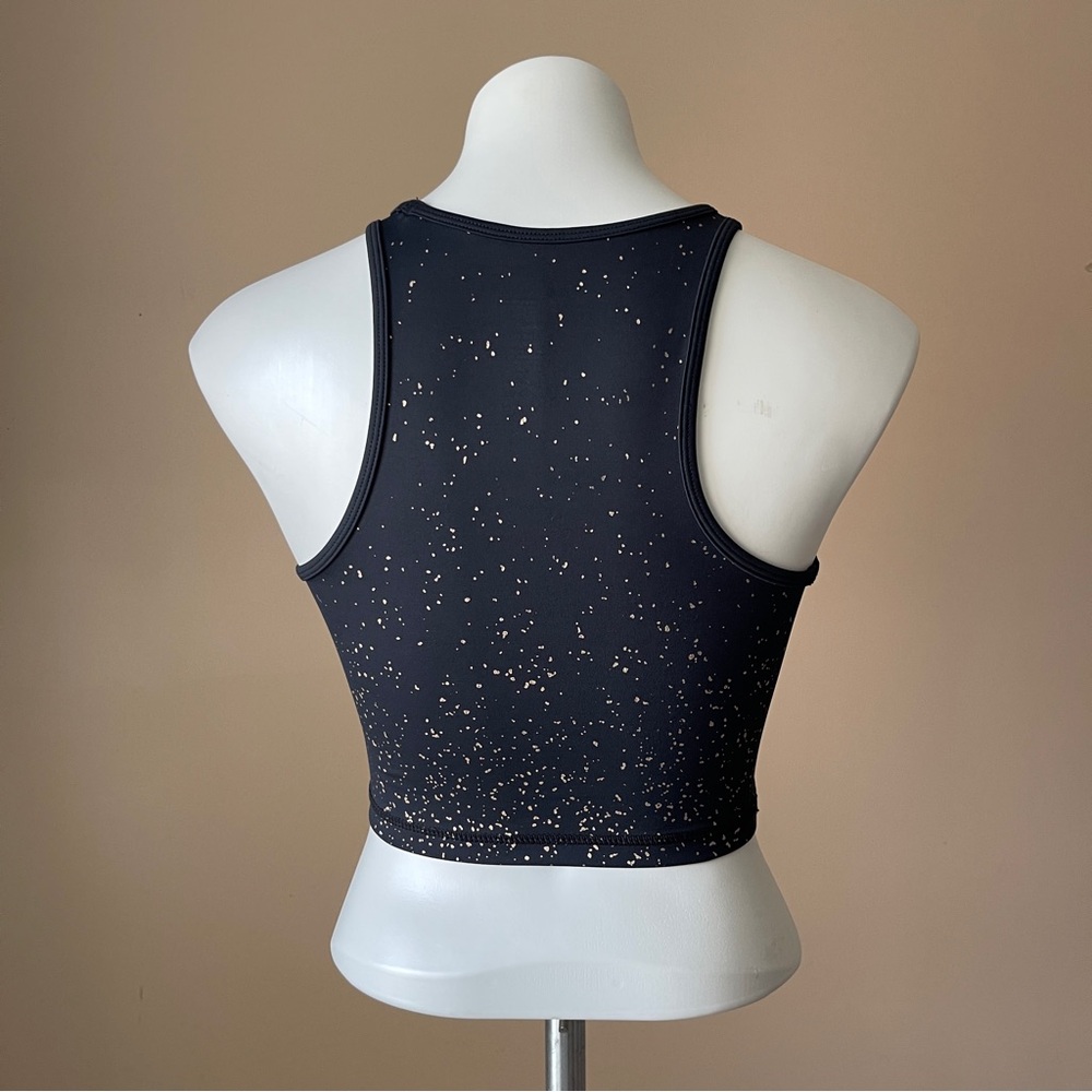 BUFFBUNNY | Aurora Black Rosé Athletic Crop Top Sz S - Picture 6 of 7
